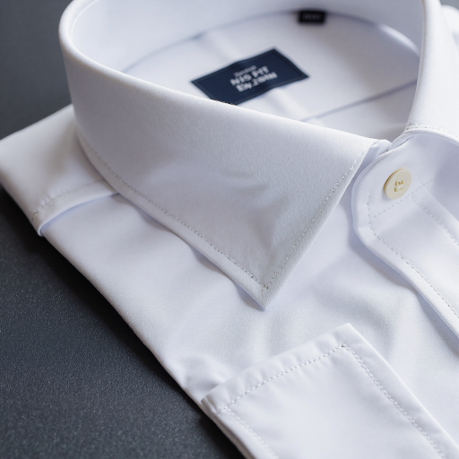 三十五岁左右中年男性头像，穿白色衬衫，黑色背景，正面微笑表情，专业技术人员形象